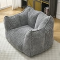 thumbnail image 2 of Newest Bean Bag Chair, Adults Bean Bag Chair with Soft Armrests and Storage Pocket with Soft Cover, Bean Bag for Bedroom or Playroom, 2 of 10