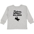 thumbnail image 3 of Inktastic Future Bull Rider Rodeo Riding Boys Long Sleeve Toddler T-Shirt, 3 of 5