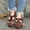 Red, variant on ZKCCNUK Summer Plus Size Women Orthopedic Sandals Summer Plus Size Orthopedic Sandals Retro Round Toe Color Matching Women's Casual Wedge Sandals Arch Support Sandals Women's on Clearance