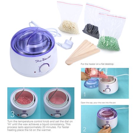 Wax Kit Heater Pot Salon Waxing Hair Removal Brazilian Hot Wax