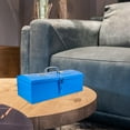 thumbnail image 3 of UPGRATOR Metal Tool Case Small Tool Storage Blue Car Maintenance 1Pack, 3 of 5