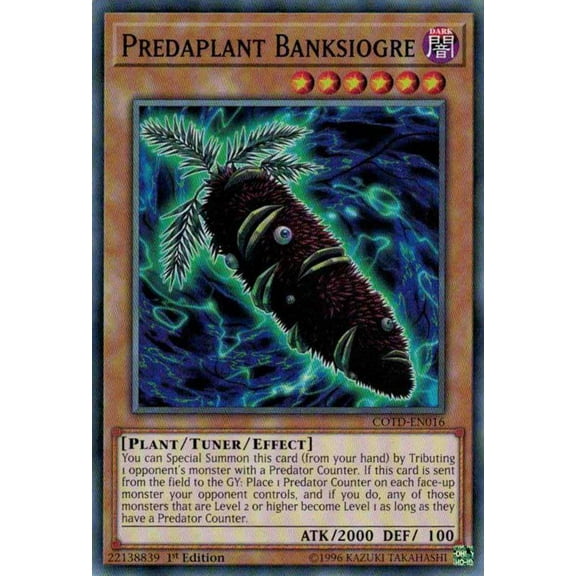 YuGiOh Code of the Duelist Common Predaplant Banksiogre COTD-EN016