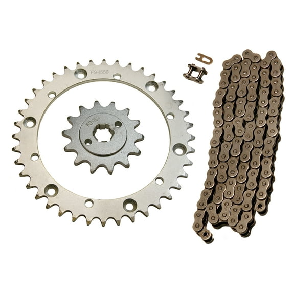 Factory Spec, K15931558520NZ94, Natural 520x94 Drive Chain & 14/40 Sprockets for Yamaha 1988-2006 Blaster 200