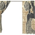thumbnail image 4 of FREEAMG African Woman and Her Baby Sheer Window Curtain Panel Drape 55x78 Inch for Living Room Bedroom Kids Room 2 Piece, 4 of 4