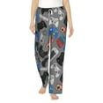 thumbnail image 2 of Goofa Video Game Printed Soft Pajama Pants for Women, Wide Leg Comfy Casual Lounge Yoga Pants-Large, 2 of 9