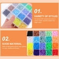 thumbnail image 5 of WHAMVOX Clay Beads Set Assorted Color Flat Round Bohemian Style 1 Set, 5 of 5