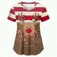 thumbnail image 5 of Towmus Christmas Scrub Tops Women Plus Size Scrub Shirt Nurse Uniforms Xmas Print V-Neck Tunic Tops with Pockets S-3XL, 5 of 5