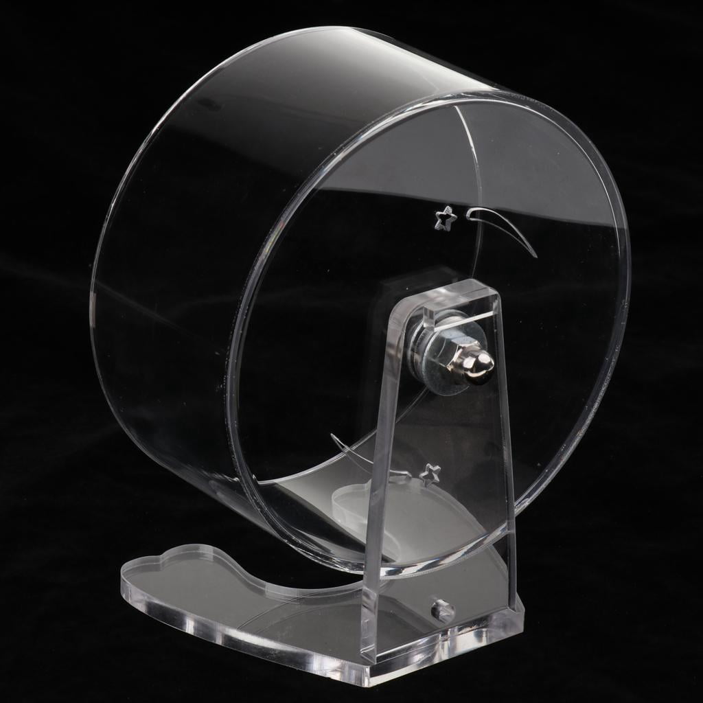 EHJRE Wheel Running Exercise Acrylic Scroll Silent Hamster Rat Gerbil Toy - 15cm, as described