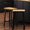 Black, variant on Solid Wood Bar Stools with Tilted A-shaped Legs / Stable and Durable Construction