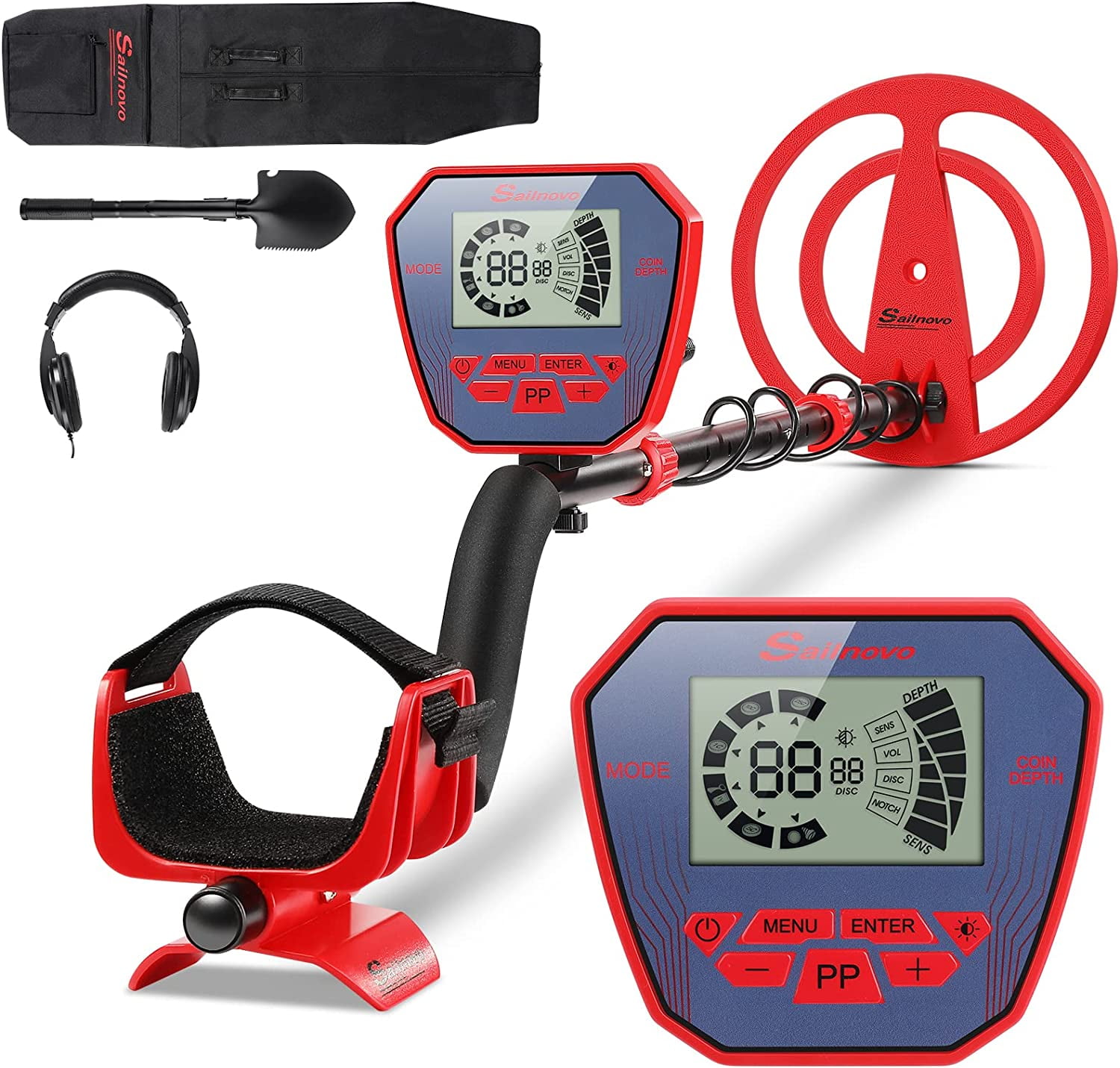 Sailnovo Metal Detectors Waterproof Professional Higher Accuracy Gold