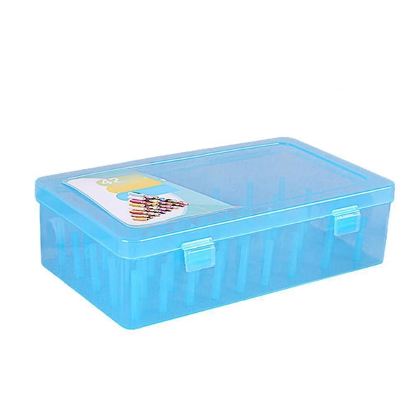 Carretes 42 Carretes Caja de almacenamiento de clasificación Caja de contenedor de engranajes de línea de pesca Azul Hugtrwg Para estrenar