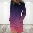 thumbnail image 2 of IROINNID Women's Crew Neck Long Sleeve Over Knee Length Pullover Loose Oversized Bodycon Sweater Dress, 2 of 5