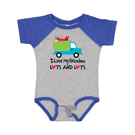 

Inktastic Grandma Loves Me Valentine Truck Outfit Gift Baby Boy Bodysuit