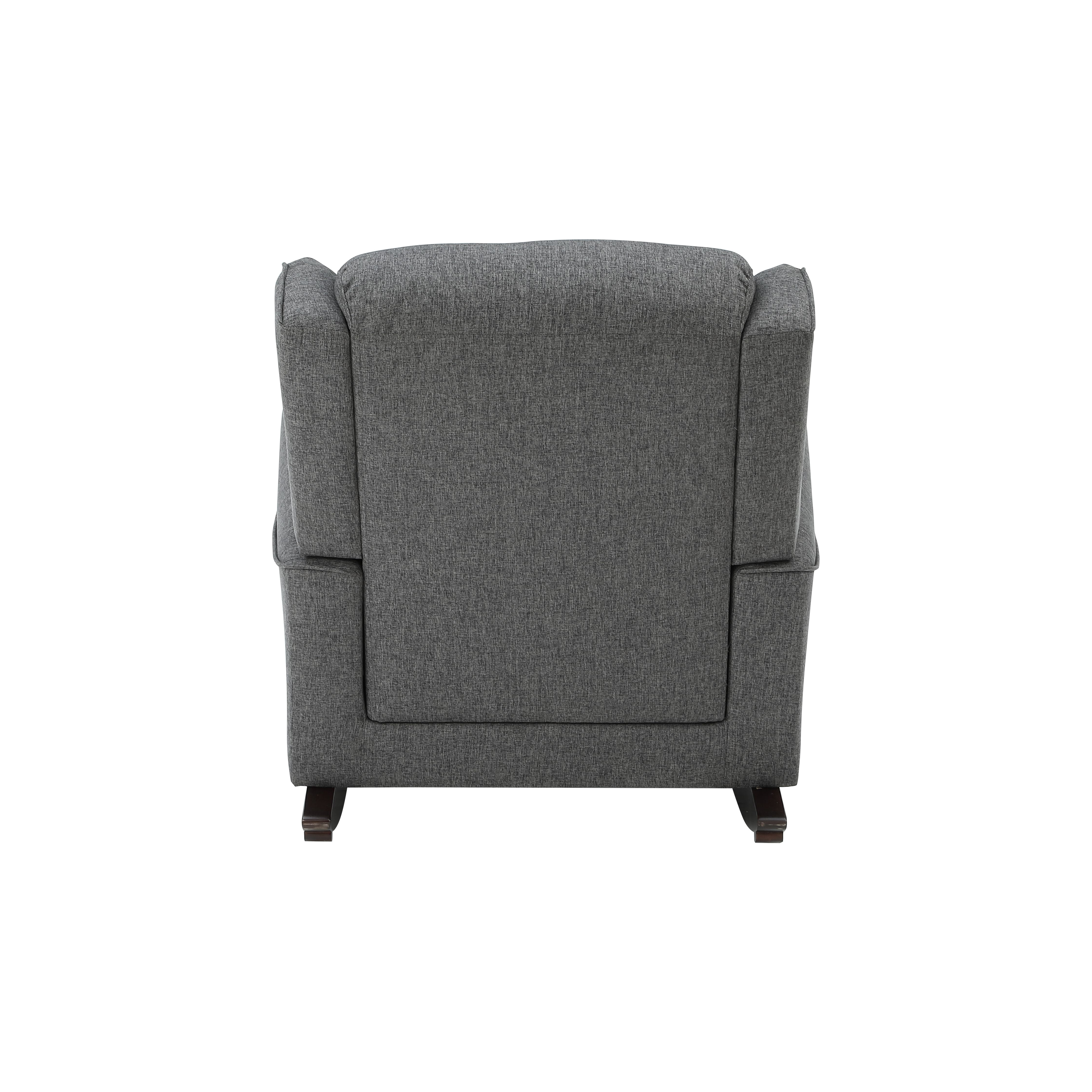 Miekor Furniture Grey Rocking Chair With Flared Arm 15455