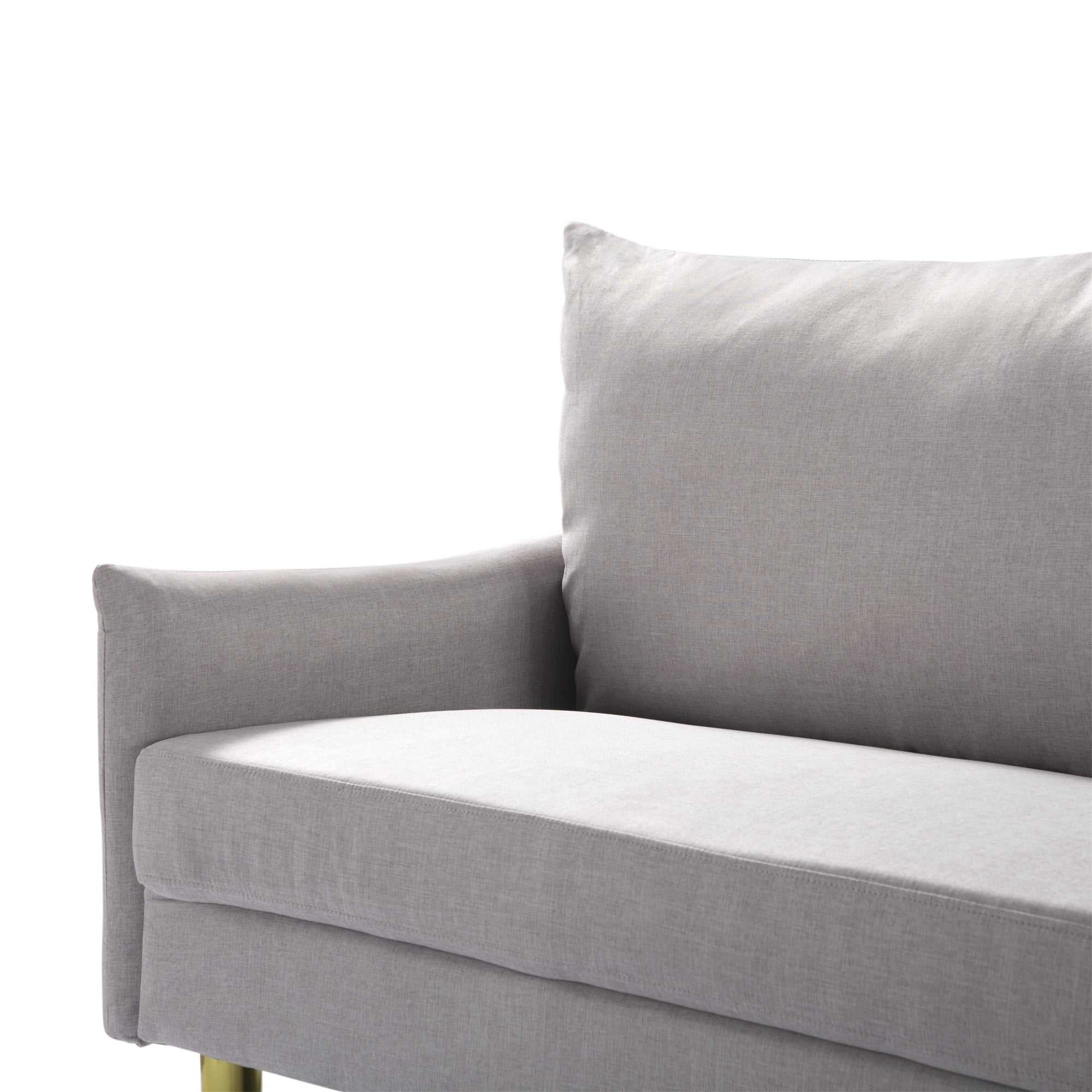 Aukfa 2-Seater Loveseat, Modern Love Seat Couch for Living Room, Beige