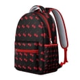 thumbnail image 2 of Floral Cherry Print Backpack for Women, Large Laptop Bookbag for School College, Durable Work Backpack with Laptop Sleeve, Spacious Daypack for Commute Travel Gift, 2 of 6