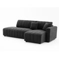 thumbnail image 2 of Dark Gray Wool Sectional With Chaise For Living Room 3 And Elegant, 2 of 6