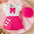 thumbnail image 2 of UAYOTSE Baby Girl Clothes Newborn Tops Ruffle Sleeve Short Jeans Skirt Infant Outfits Set,Sizes 18-24 Months, 2 of 9