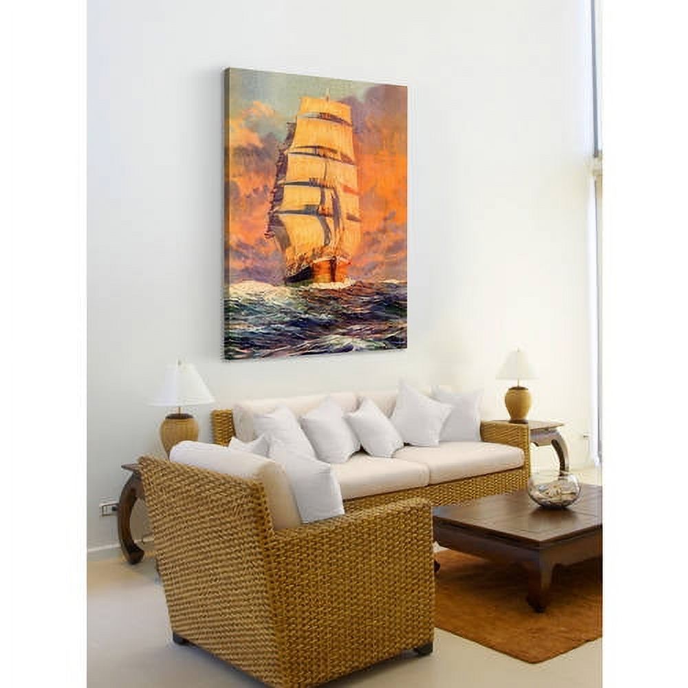 "Smooth Sailing" Painting Print on Wrapped Canvas