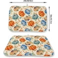 thumbnail image 2 of Fall Dish Drying Mat 18x24 Inch Burnt Orange Blue Green Pumpkin Leaves Drying Mat Autumn Harvest Thanksgiving Holiday Absorbent Dish Drying Pad Dish Rack Drainer Mats for Kitchen Dining Counter, 2 of 7