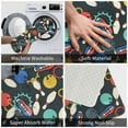 thumbnail image 4 of Xecao Bowling Ball print Flannel Mat: Non-slip, 16x24in. Ideal for kitchen, bedroom, bath & living room., 4 of 9
