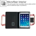 thumbnail image 6 of TECH CIRCLE for iPad/Android 15/14/13/12/11 Tablet 9.6 9.7 10 10.1 10.2 10.36 10.4 10.5 Inch Universal Protector Case with Zipper Pocket/Handle/Card Slots, PU Leather Folio Fold Stand Cover, Rosegold, 6 of 7