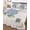Blue, Light Green, White, variant on Quilt King Size Bedding Set, Blue Hydrangea Floral Reversible Summer Quilt 3 Pieces, Farmhouse Flowers Blossom Lightweight Bedspreads Coverlets with 2 Pillow Shams for All Seasons