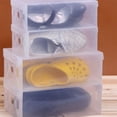 thumbnail image 2 of 6 cajas de zapatos transparentes a prueba de polvo, de plástico, para el hogar y la tienda, 28 x 18 x 10 cm., 2 of 7