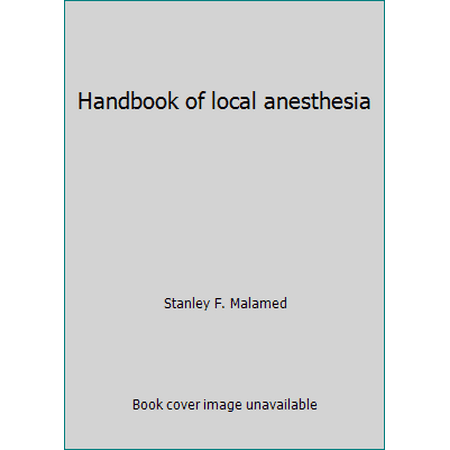 Handbook of local anesthesia [Paperback - Used]