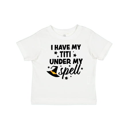

Inktastic I Have My Titi Under My Spell with Cute Witch Hat Gift Baby Boy or Baby Girl T-Shirt