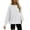 White, variant on Pullover Sweaters for Women With Buttons Winter Fall Stretch Crew Neck Long-sleeved Mitten- Cold Shoulder Side Split Solid Color Leisure Ribbed Knit Top Tops(Khaki,XL)