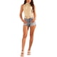 thumbnail image 2 of INSPIRAR CHIC Camisetas sin mangas de punto de cuello alto para mujer, casuales, modernas, de canalé, talla XL, color beige, 2 of 6