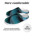 thumbnail image 6 of Rateoe Blue Viper Snake1 Print Women's Men's Cotton Knit Slippers Lightweight Memory Foam Indoor House Shoes with Anti-Skid Sole-37/38, 6 of 7
