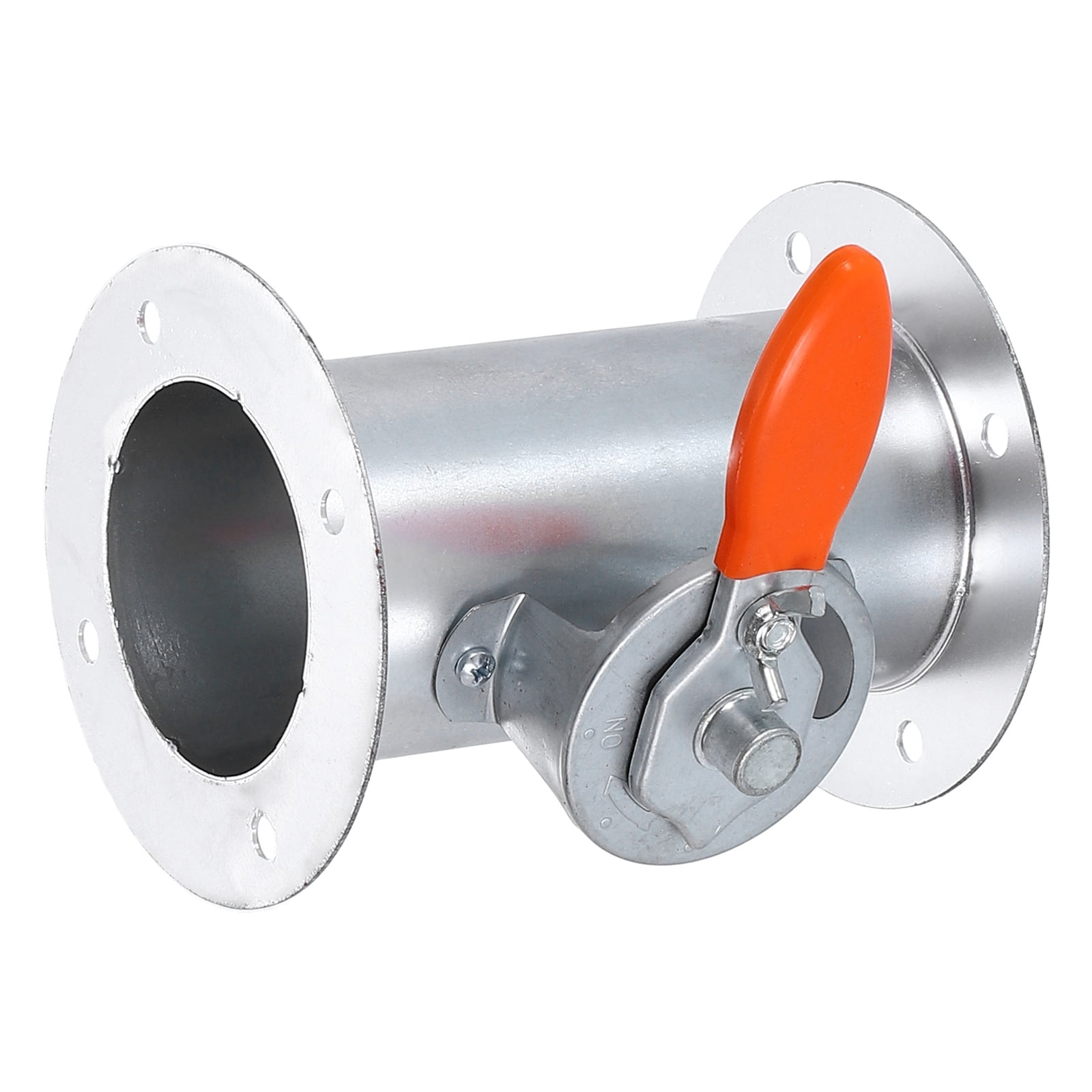 5 Inch Duct Backdraft Damper, Manual Adjustment Airflow Volume Damper with Both End Flange for Vents Fans Extractors Range Hoods Heating Systems