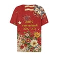 thumbnail image 4 of MEICHEN Summer Usa 250th Anniversary Tops for Women Casual Print Blouses Patriotic Graphic Tees Short Sleeve V Neck T Shirt, 4 of 6