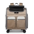 thumbnail image 2 of Pet Trolley Case Cat Bag Large Capacity Folding,Grey, 2 of 2