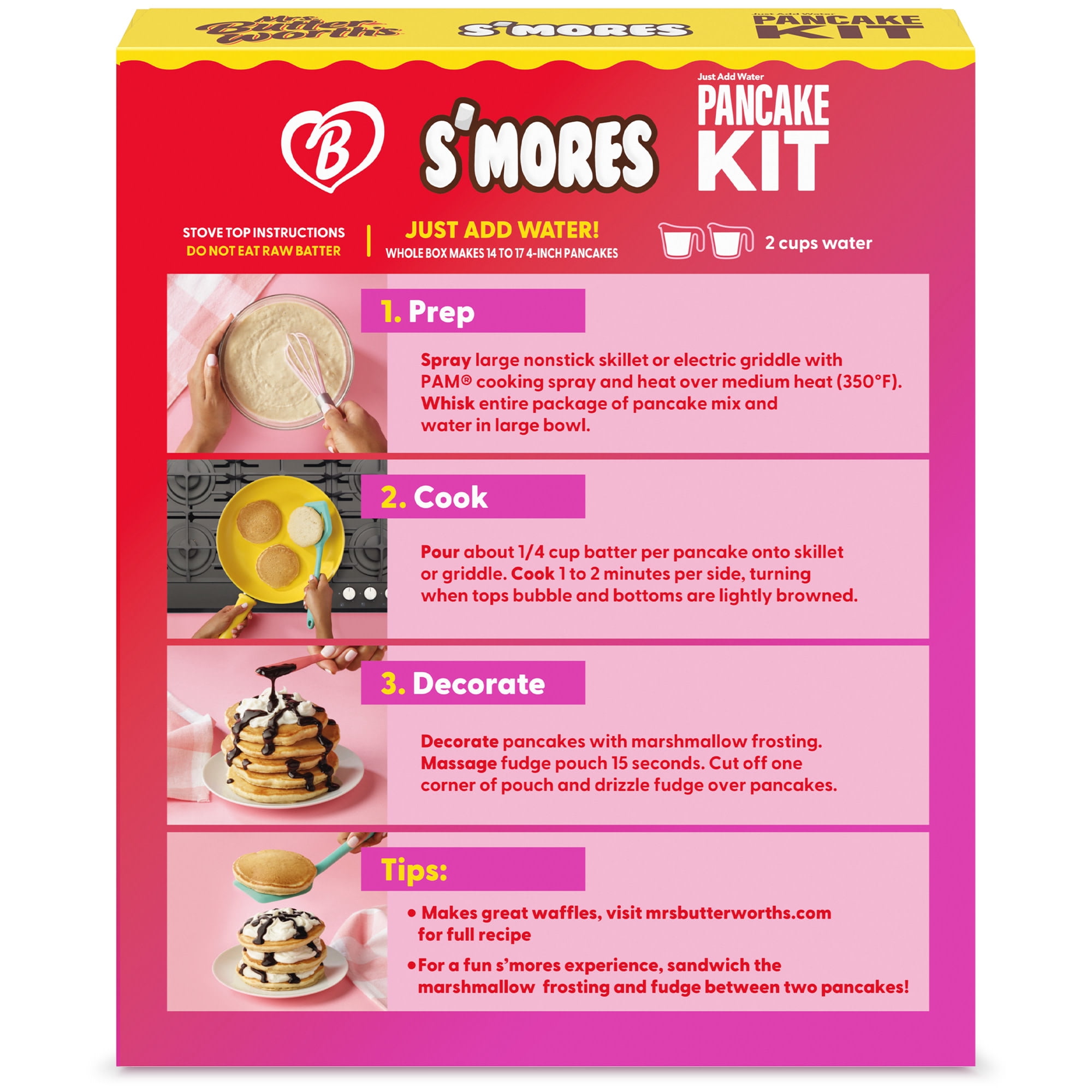 Mrs. Butterworth's Epic Smores Pancake Kit, 27 oz