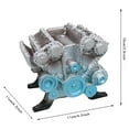 Mini L4/flat Eight Engine Kits That Runs Internal Combustion Engine Resin Model Decoration