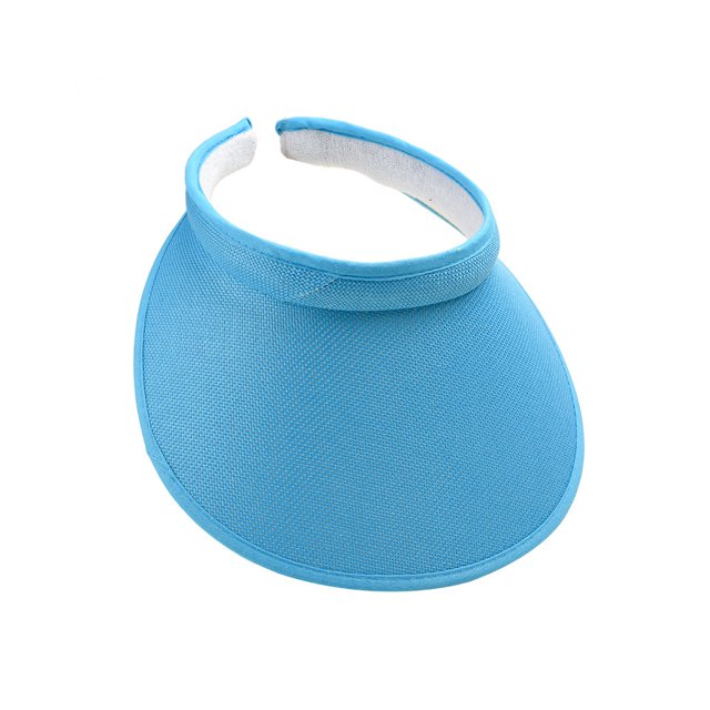 Sonducket Sombreros para el sol Protección Clip-On Gorras Visera de lino Ajustable Grandes aleros Parte vacía Color sólido Regalo deportivo Sombreros cielo azul Sonducket AP010232-11