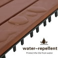 thumbnail image 7 of Mcombo 10 Pieces Outdoor Wood Flooring Interlocking Deck Tiles, Red, 12"x12", 7 of 7