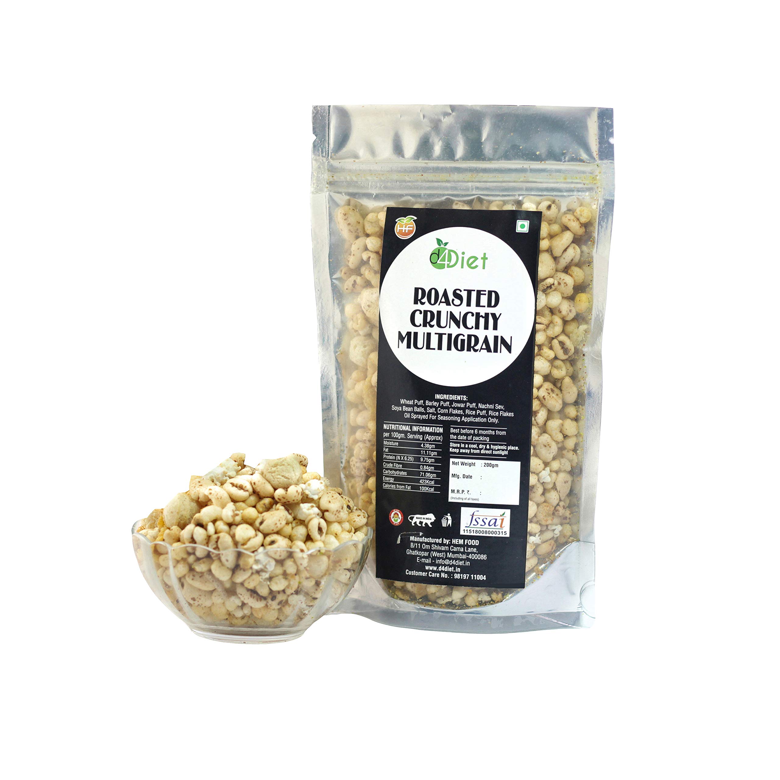 D4DIET ROASTED CRUNCHY MULTIGRAIN MIX NAMKEEN/ROASTED SNACKS