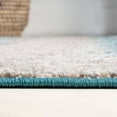 thumbnail image 3 of JONATHAN Y CONTEMPORARY POP 2 x 8 Runner Rug, Modern Abstract Vintage - Cream/Turquoise, CTP105C-28, 3 of 10