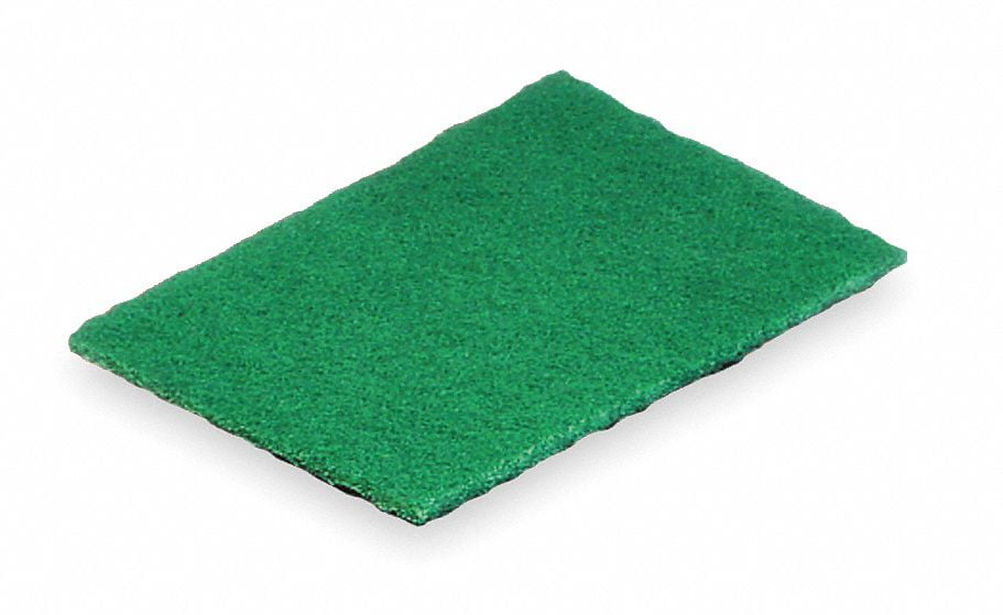 6" x 9" Nylon Scouring Pad, Green, 20PK