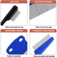 thumbnail image 3 of UYGDUY-5 Pieces Dog Eye Combs Tear Stain Remover Combs Pet Grooming Comb for Small Dogs Gently Removing Eye Mucus and Crust (Blue, Black), 3 of 4