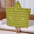 thumbnail image 5 of Green Bigfoot Pattern Hooded Bath Towel，50"x30" for Ages 3 To 12 Kids, Quick Dry Lightweight Soft Microfiber Hood Beach Towel Cover Up for Kids, 5 of 7