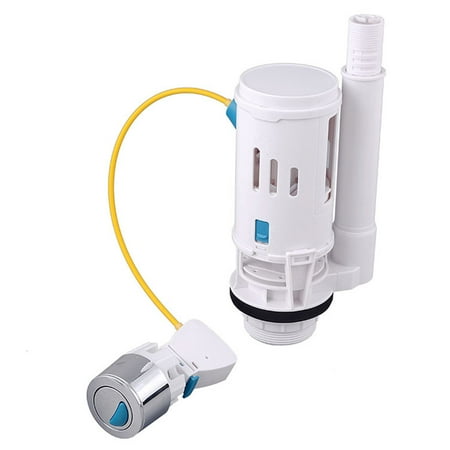 

Tssuoun Wire-Controlled Side Press Double-Row Drain Valve Toilet Tank Button Universal Toilet