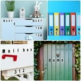 thumbnail image 6 of 10 Sheets of Self Adhesive Alphabet Stickers PVC Number Letter Stickers Mailbox Number Decals, 6 of 8