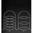 thumbnail image 5 of Elegant Stainless Steel Dessert Display Stand, Space Saving And Easy Storage For Brunch Buffet, 5 of 5