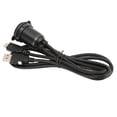 thumbnail image 1 of Cable De Montaje Empotrado Para Automóvil De Dos Puertos, Material De PVC Cable De Montaje En Tablero USB USB2.0 Macho A Hembra Tipo C 2.0 Transferencia De Datos Con Luz LED Para, 1 of 7