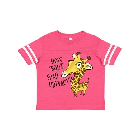

Inktastic How Bout Some Privacy- cute giraffe Gift Toddler Boy or Toddler Girl T-Shirt